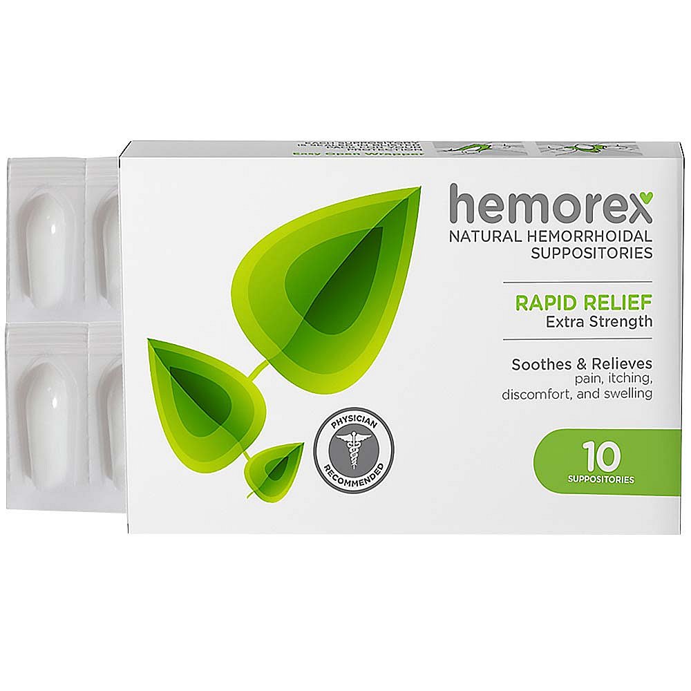 HEMOREX přírodní čípky na hemoroidy 10 ks