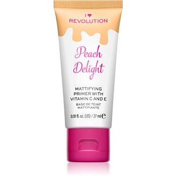 I Heart Revolution Delicious Primer Peach Delight matující podkladová báze pod make-up 27 ml