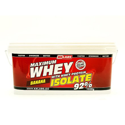 Maximum Whey Protein Isolate 92 1000 g banán