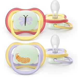 Philips Avent Ultra Air Day&Night SCF376/25 0-6m dudlík Girl 2 ks