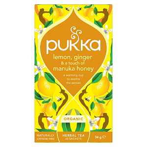 Pukka BIO Lemon Ginger Mankuka Honey porcovaný čaj 20x1,7 g