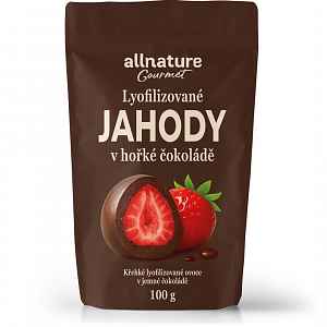 Allnature Jahody Sušené Mrazem V Hořké čoko 100g