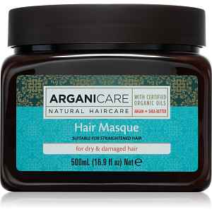 Arganicare Argan Oil & Shea Butter Hair Masque hydratační a vyživující maska pro suché a poškozené vlasy 500 ml