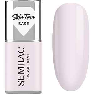 Semilac UV Gel Base Skin Tone Base podkladový lak pro gelové nehty odstín Natural Pink 7 ml
