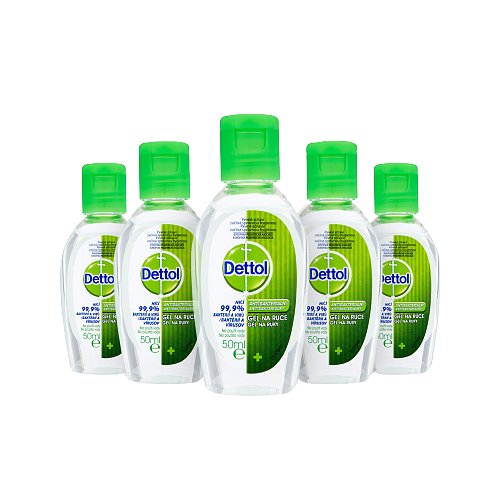 Dettol gel antibakterial 5x50ml