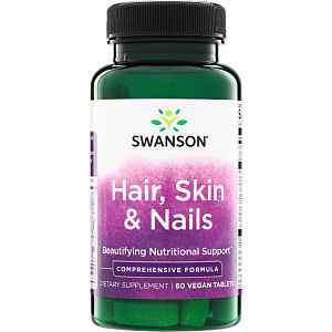 Swanson Hair, Skin a Nails, 60 tablet