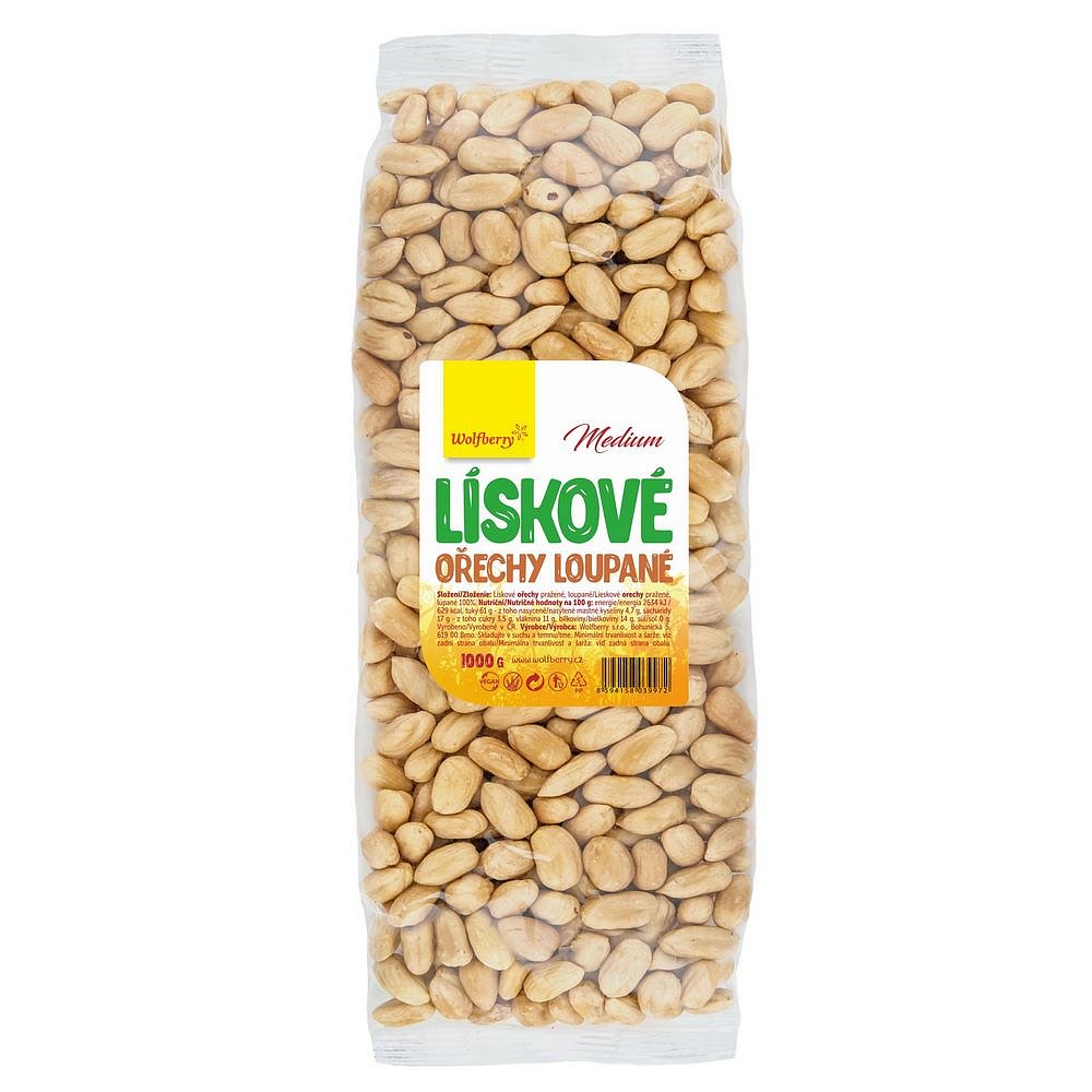 WOLFBERRY Lískové ořechy loupané 1 kg