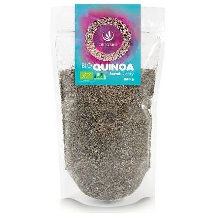 Allnature Quinoa černá vločky BIO 250 g