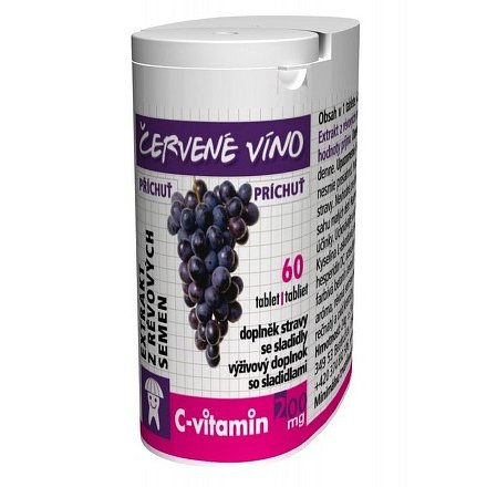 C-Vitamin 200mg - Červené víno se sukralózou