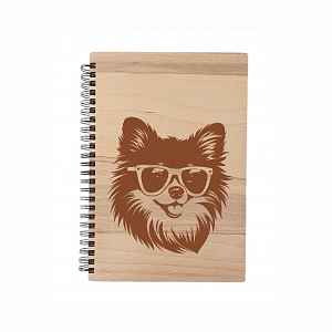 MA-NU Notýsek A5 brýle - bílý papír Pomeranian