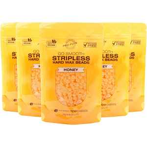 RIO Hard Wax Beads Honey voskové pecičky pro depilaci 5x100 g