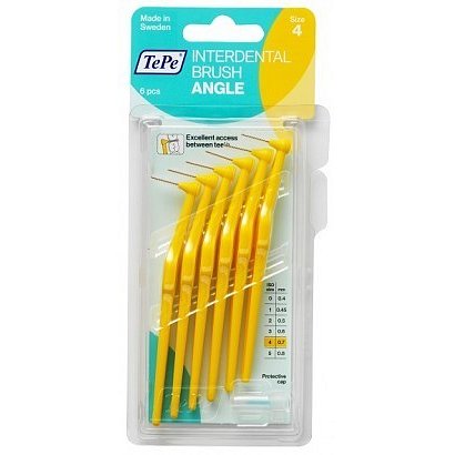 TePe mezizub.kartáčky Angle žluté 0.7mm 6ks 154650