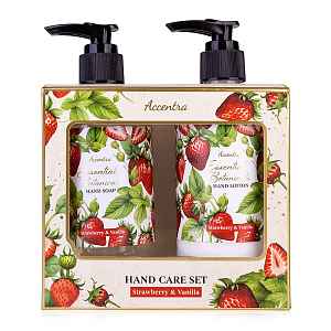 Accentra Dárková sada péče o ruce Strawberry & Vanilla Essential Botanics