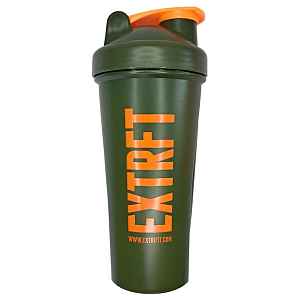Extrifit Šejkr 600 ml zelený, oranžové logo