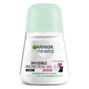 Garnier Mineral Invisible Black White Colors Floral Touch 48h Antiperspirant roll-on 50 ml