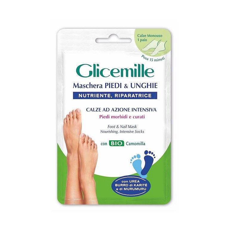 Glicemille Maska na chodidla a nehty na nohou 2x8 ml
