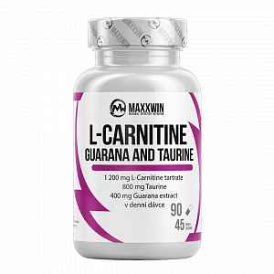 MAXXWIN L-Carnitine Guarana Taurine - 90 kapslí