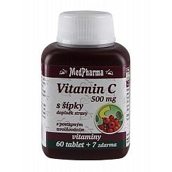 Medpharma Vitamin C se šípky 500 mg 67 tablet