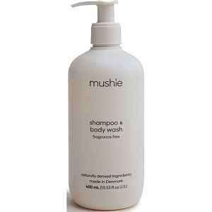 Mushie Organic Baby sprchový gel a šampon 2 v 1 pro děti 400 ml