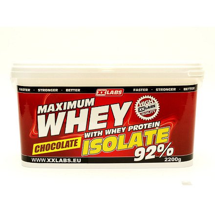 Maximum Whey Protein Isolate 92 2200 g čokoláda
