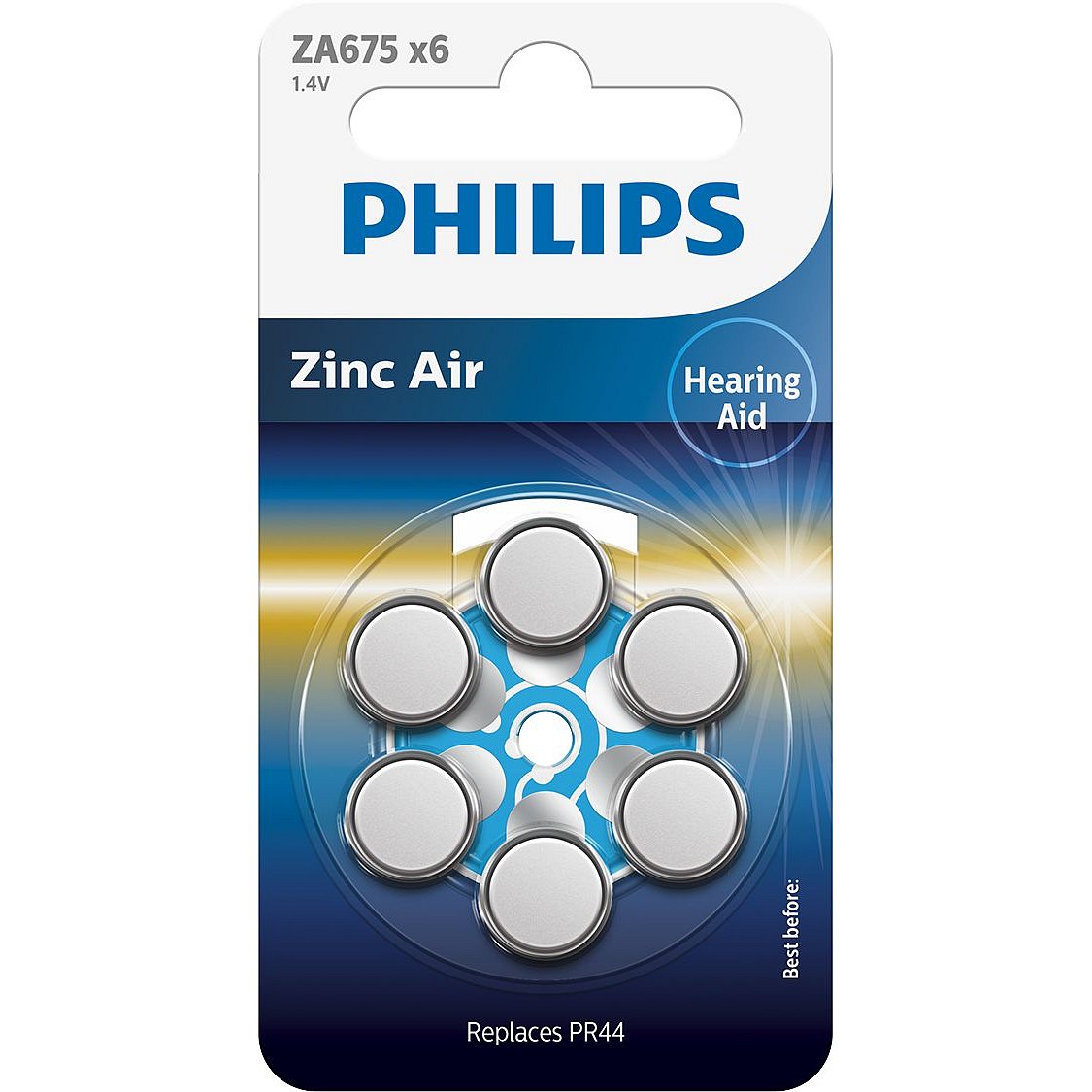 Philips ZA675B6A/10 baterie do naslouchadel 6 ks