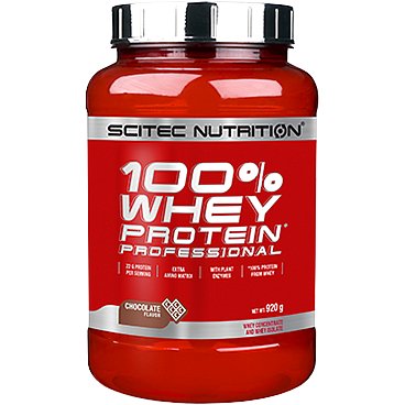 SciTec Nutrition 100% Whey Protein Professional jahoda 920g