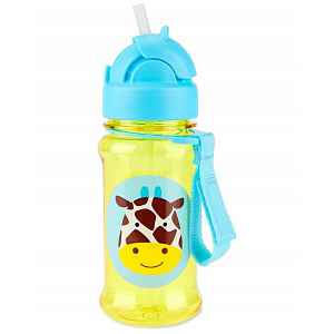 SKIP HOP Zoo tritan Láhev s brčkem 355ml Žirafa 12m+