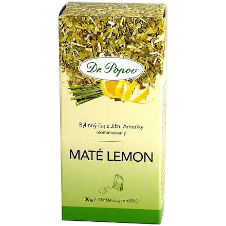 Dr.Popov Čaj Maté Lemon 20x1.5g
