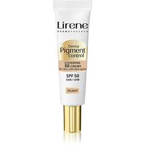 Lirene Derma Pigment Control Covering BB Cream SPF 50 rozjasňující BB krém proti pigmentovým skvrnám odstín 01 Light 30 ml