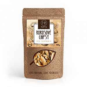 NATU Kokosové chipsy se slupkou 100 g