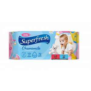 SuperFresh Vlhčené ubrousky pro miminka a maminky 72 ks