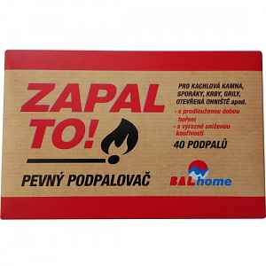 Zapal to pevný podpalovač 40 podpalů