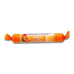 Intact rolička hroznový cukr s vitamín C - meruňka 40 g