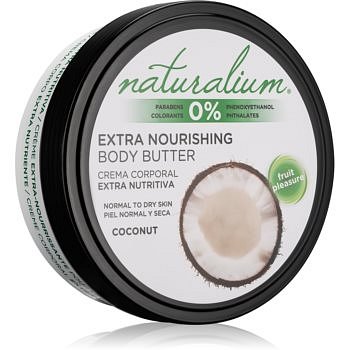 Naturalium Fruit Pleasure Coconut vyživující tělové máslo 200 ml