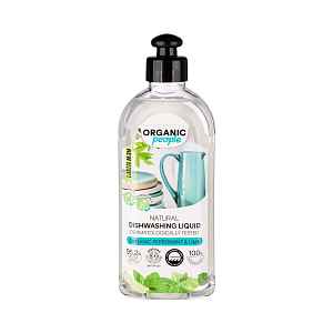 Přírodní prostředek na nádobí – bio máta a limetka - 350 ml - Organic People