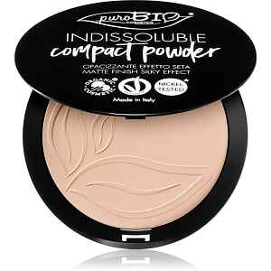 puroBIO Cosmetics Indissouble kompaktní pudr s matným efektem odstín 01 9 g