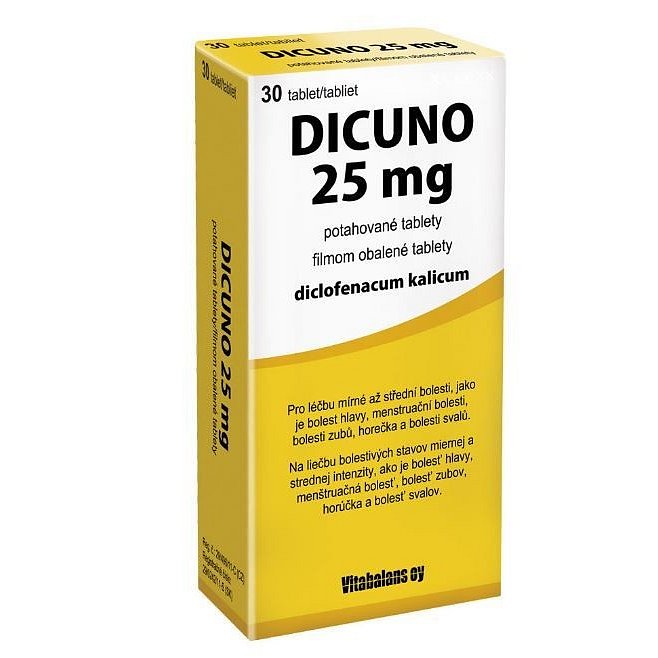 DICUNO 25MG potahované tablety 30