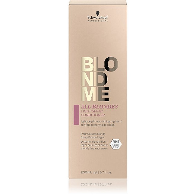 Lehký bezoplachový kondicionér ve spreji pro jemné a normální blond vlasy BLONDME All Blondes (Light Spray Conditioner) 200 ml