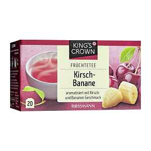 King's Crown Ovocný čaj banán a višeň 60 g