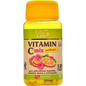 VitaHarmony Vitamin C 100mg MIX 120 žvýk. tbl.