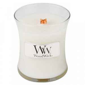 WoodWick Vonná svíčka váza Linen  85 g