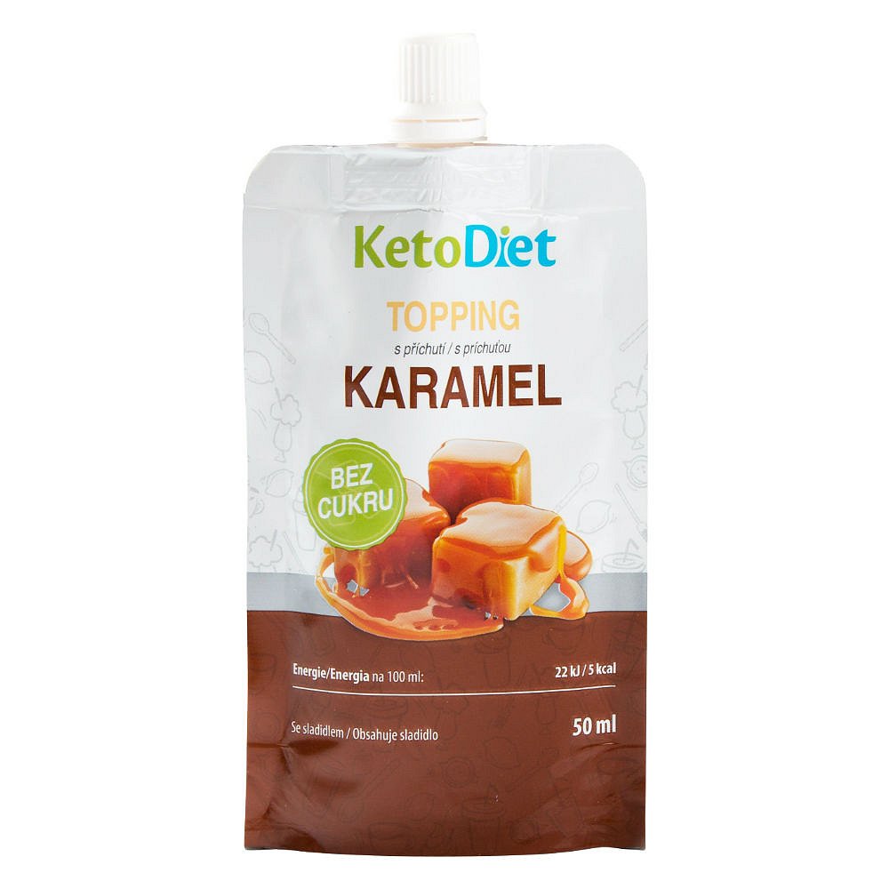 KETODIET Topping s karamelovou příchutí 50 ml