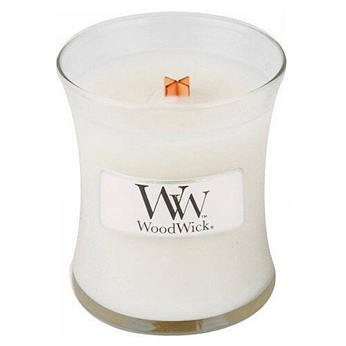 WoodWick Vonná svíčka váza Linen  85 g