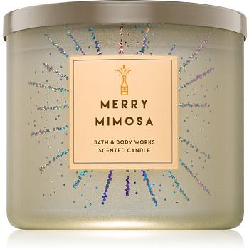 Bath & Body Works Merry Mimosa vonná svíčka 411 g