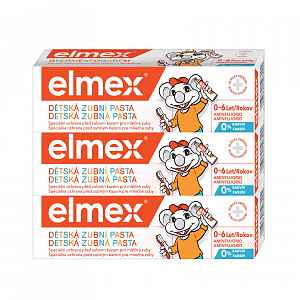 Elmex Zubní pasta dětská 3x 50ml