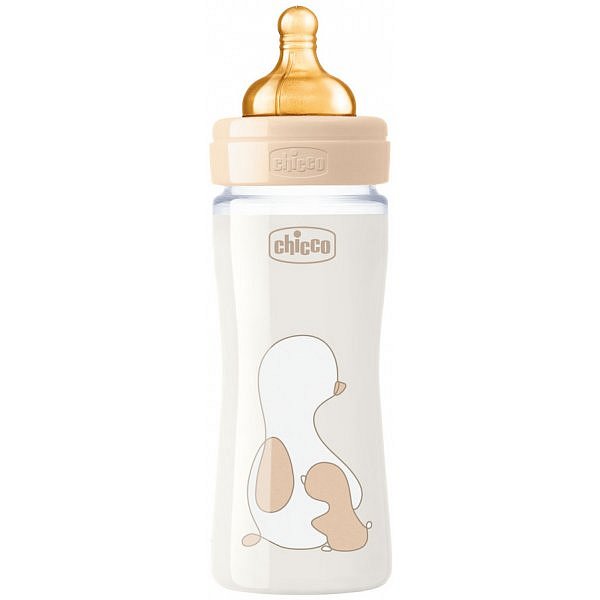 Chicco Original Touch latex Skleněná kojenecká láhev 240ml