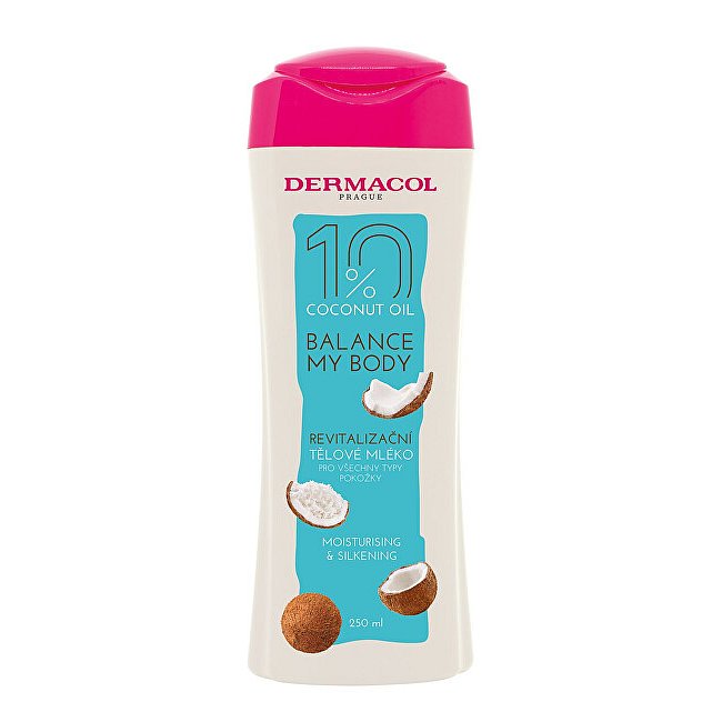 Dermacol Revitalizační tělové mléko Balance My Body Coconut Oil (Moisturising & Silkening Body Milk)  250 ml