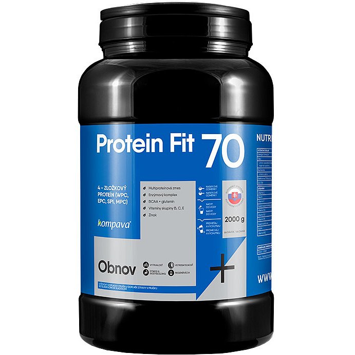 Kompava ProteinFit 70 2000g, banán s ovocným podílem