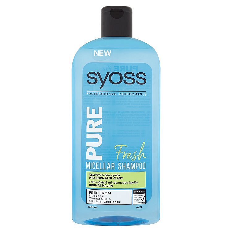 Syoss micelární šampon pro normální vlasy Pure Fresh 500 ml