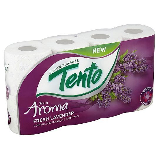 Tento Aroma toaletní papír Fresh Lavender, 2vrstvý 8 rolí